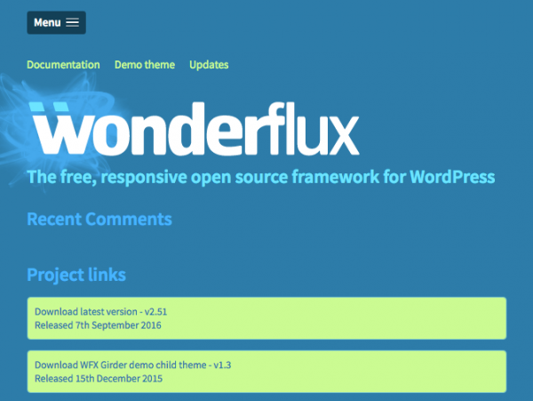 Wonderflux website