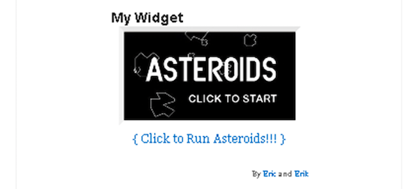 wp-asteroids A look at the Asteroids widget / plugin