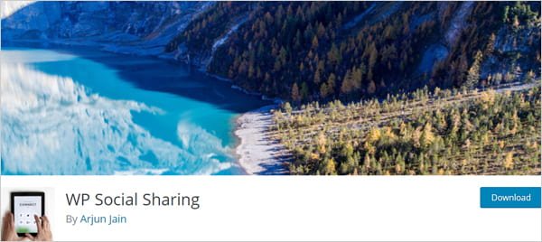 WP Social Sharing plugin.