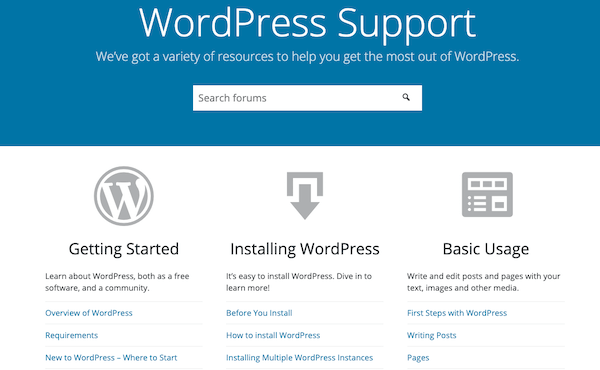 wordpress provides plenty of support