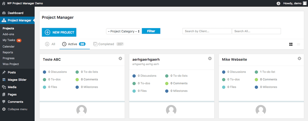 WP Project Manager